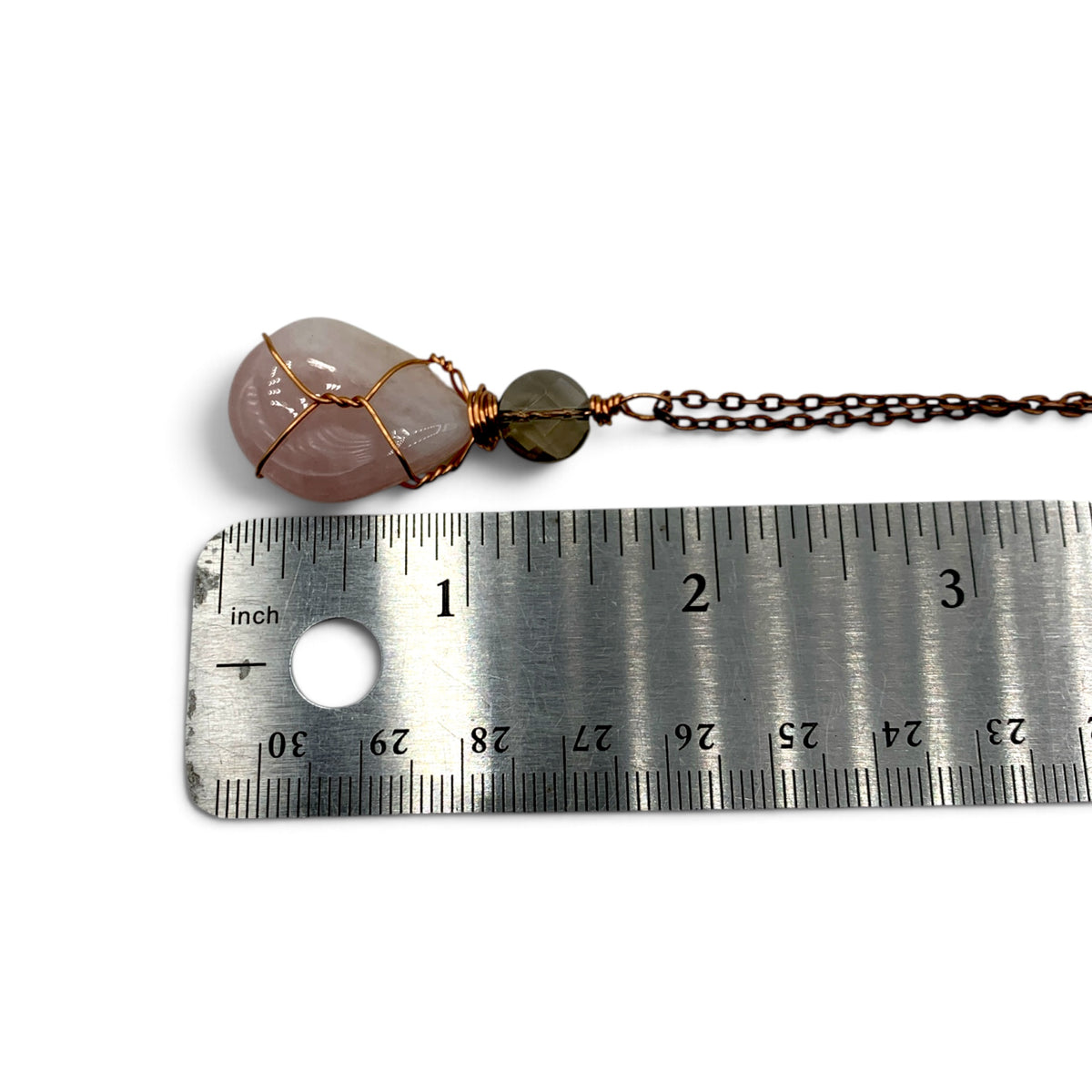 Necklace - Rose Quartz & Smoky Quartz
