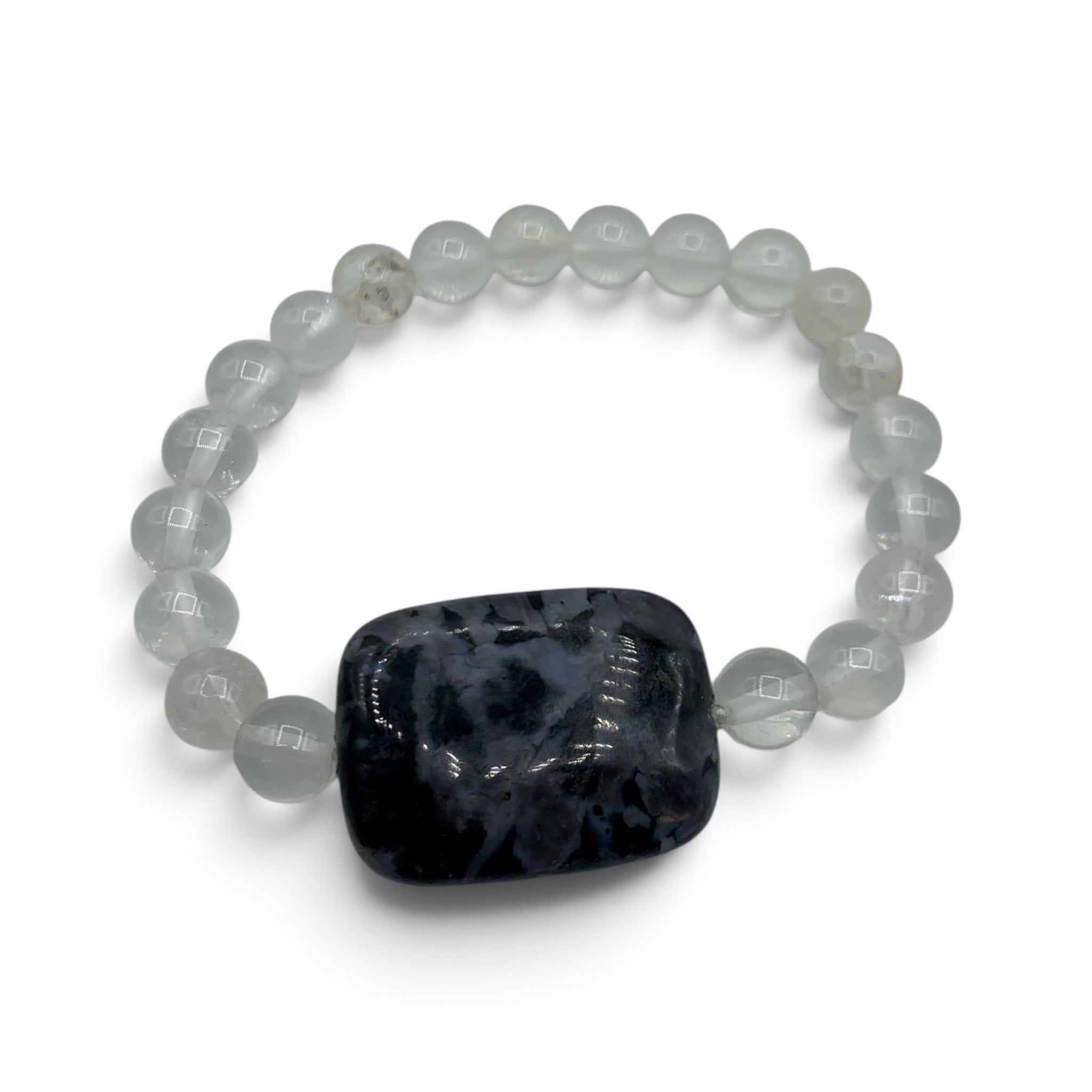 Bracelet - Clear Quartz & Merlinite