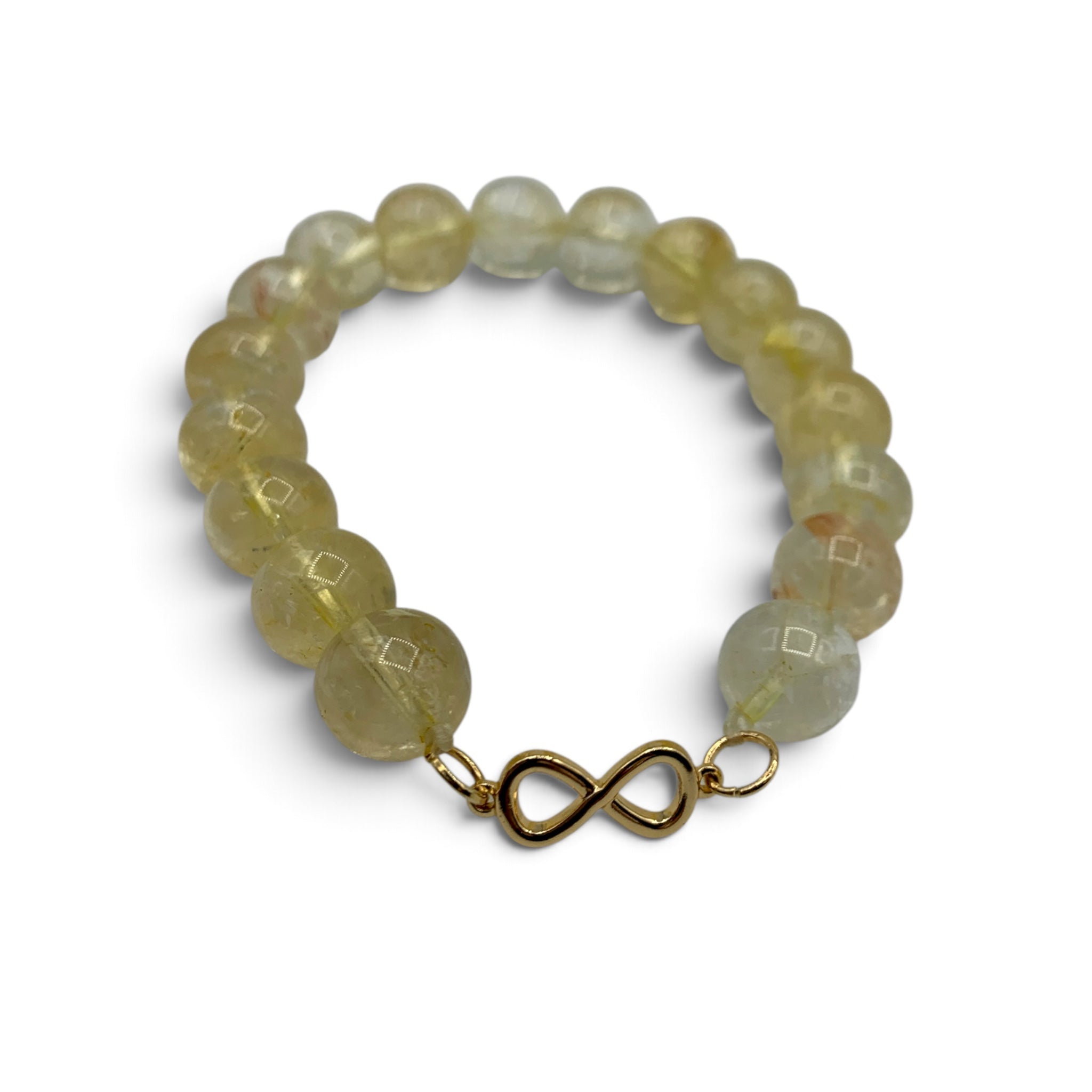 Bracelet - Citrine 10mm Infinity Charm