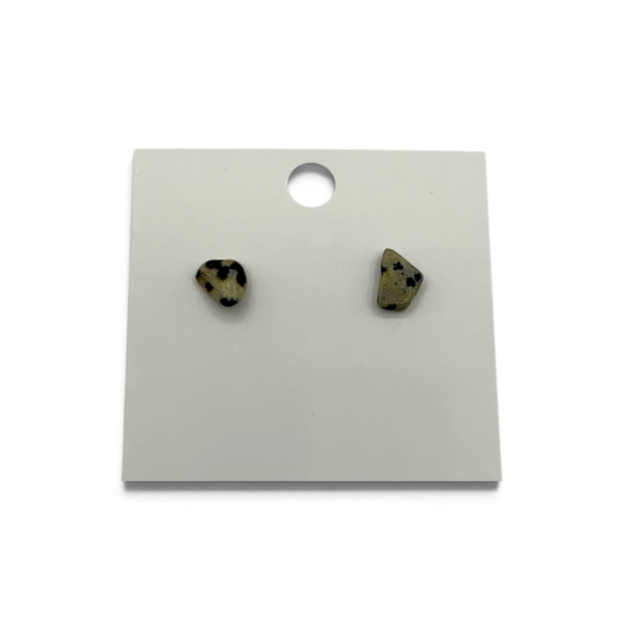 Earrings - Dalmatian Jasper Stud $22