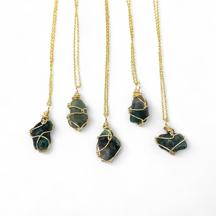 Necklace - Emerald Tumble