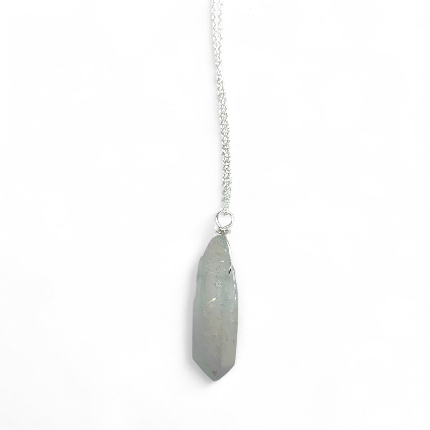 Necklace - Aura Quartz Angel Point