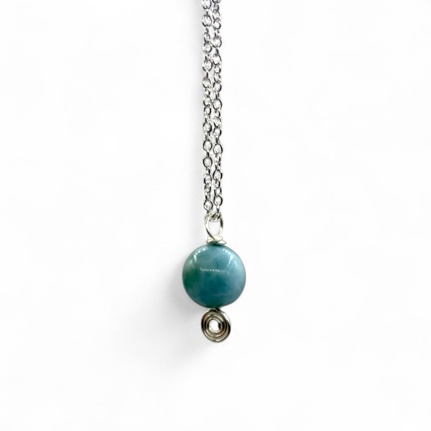 Necklace - Larimar One Bead