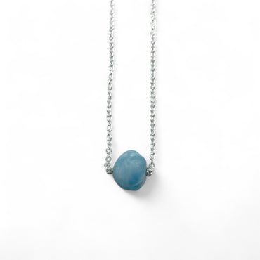 Necklace - Larimar One Bead