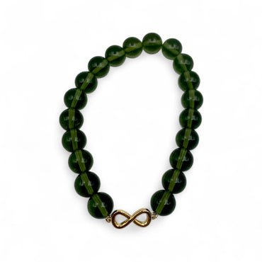 Bracelet - Moldavite Infinity