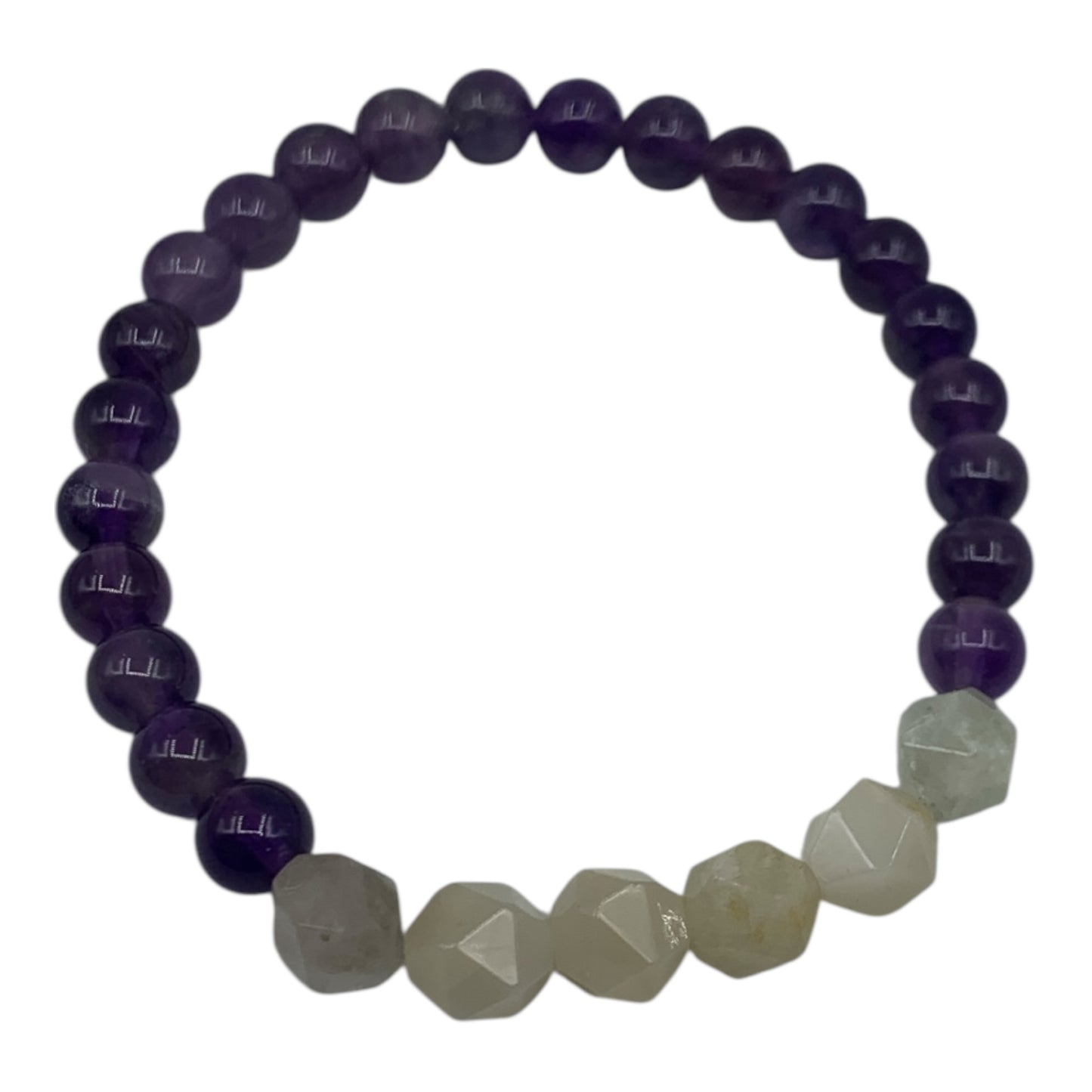 Bracelet - Amethyst & Moonstone