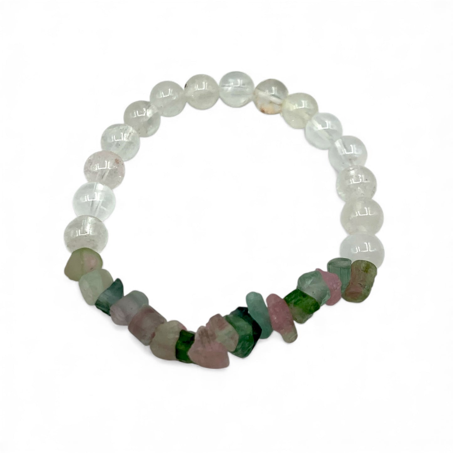 Bracelet - Tourmaline Mixed and Clear Quartz