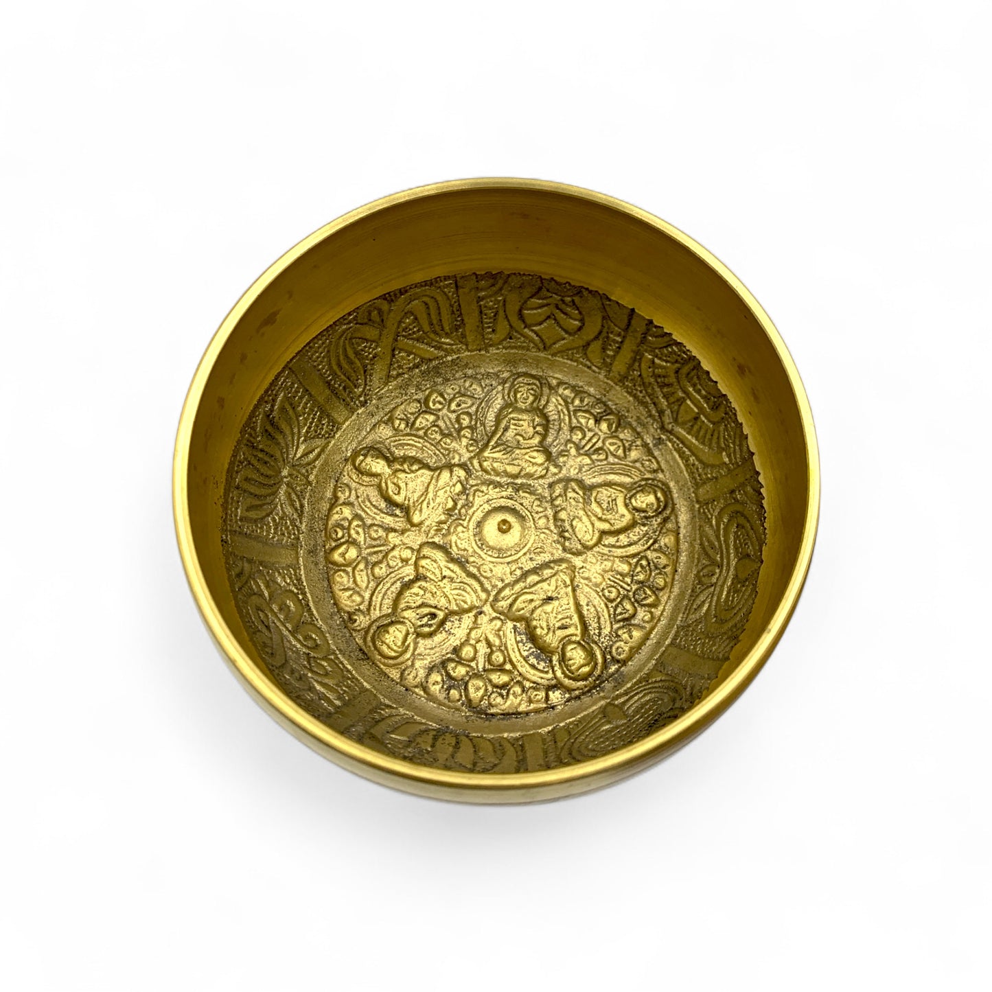 Singing Bowl - Brass Mandala 4"