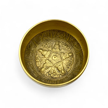 Singing Bowl - Brass Mandala 4"