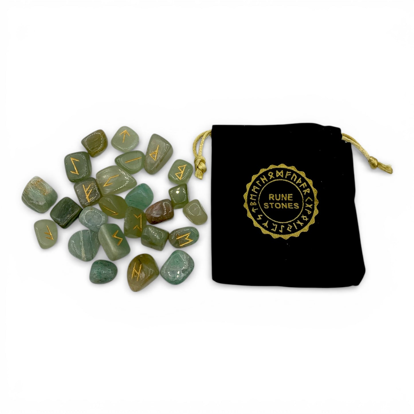 Green Aventurine - Runes Set $47
