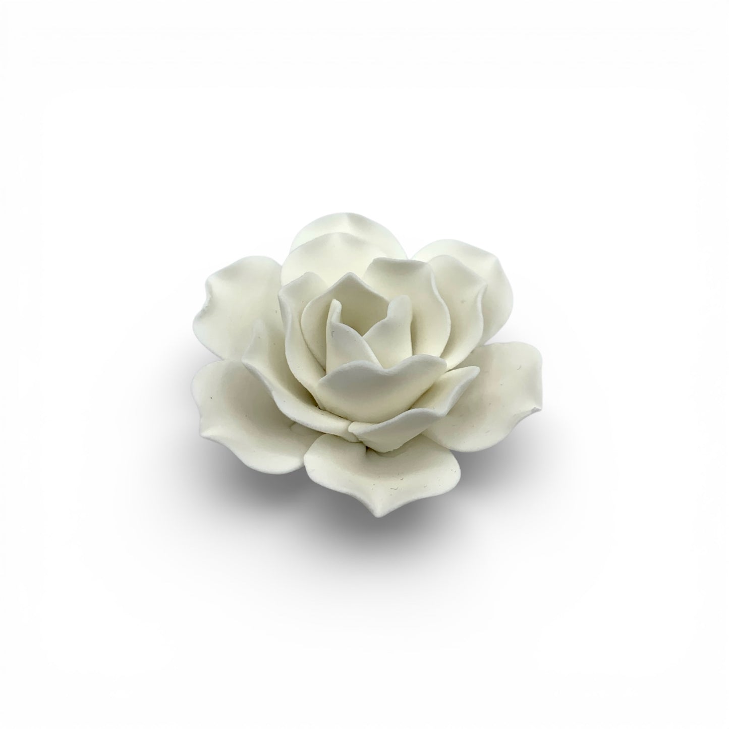 Incense Holder - White Lotus Flower Clay