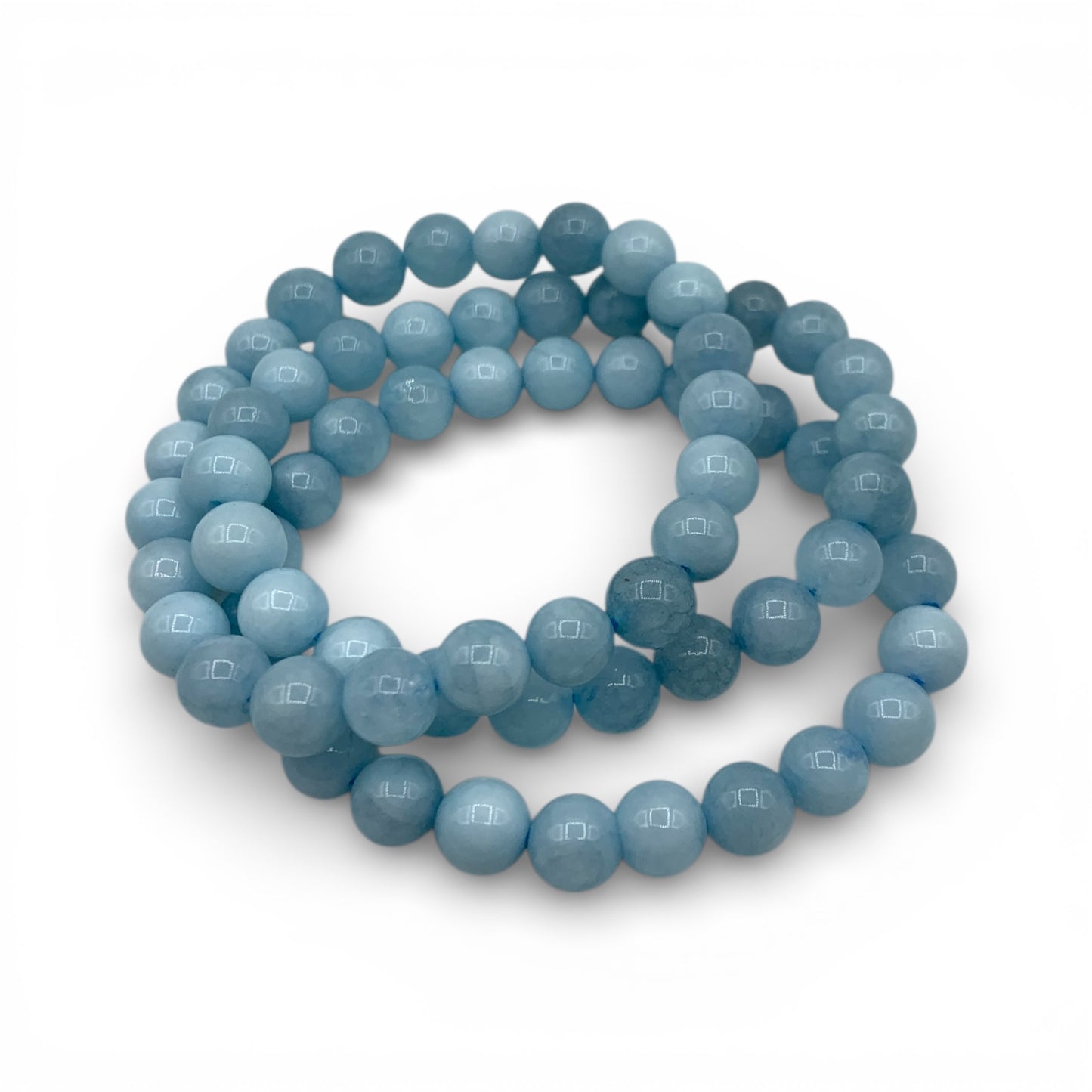 Bracelet - Aquamarine Blue 8mm