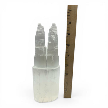 Selenite Double Tower $40