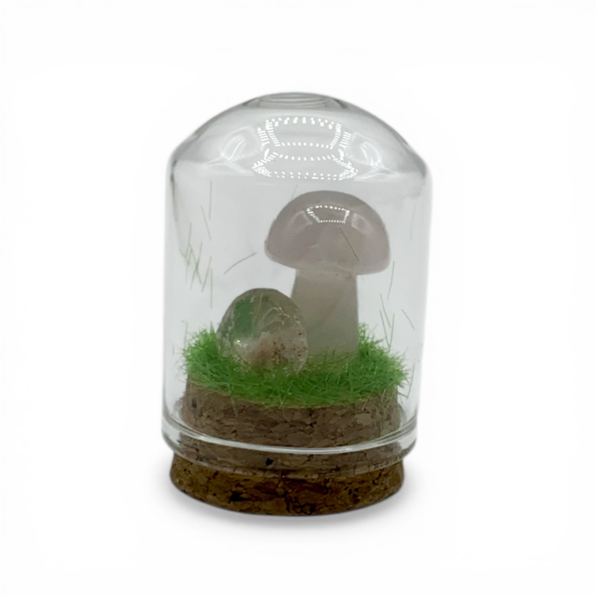 Mini Mushroom Terrarium Assorted Crystals