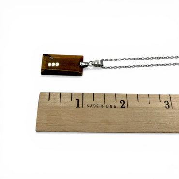 Necklace - Tiger's Eye Rectangle $30