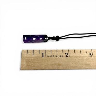 Necklace - Amethyst Rectangular Prism $30
