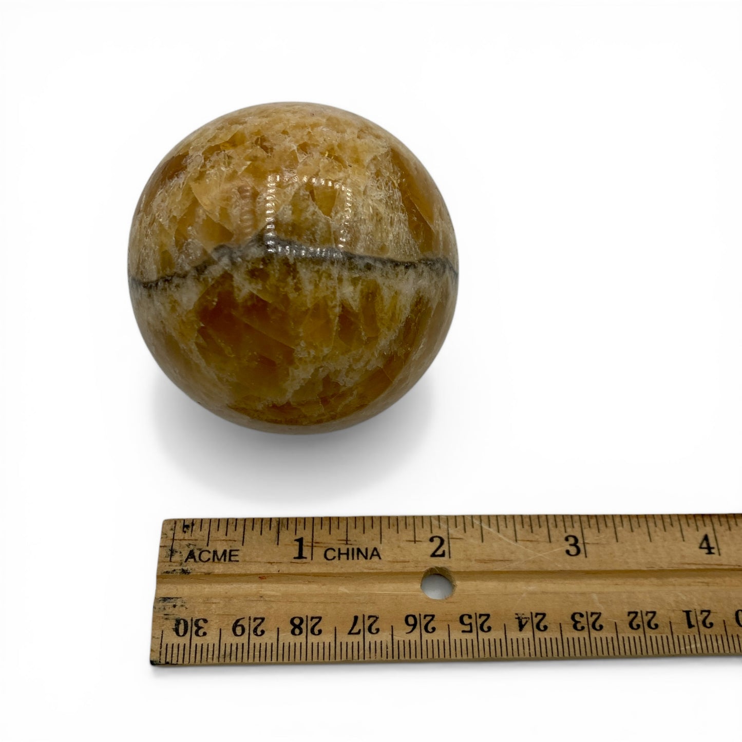 Calcite - Honey Sphere $95