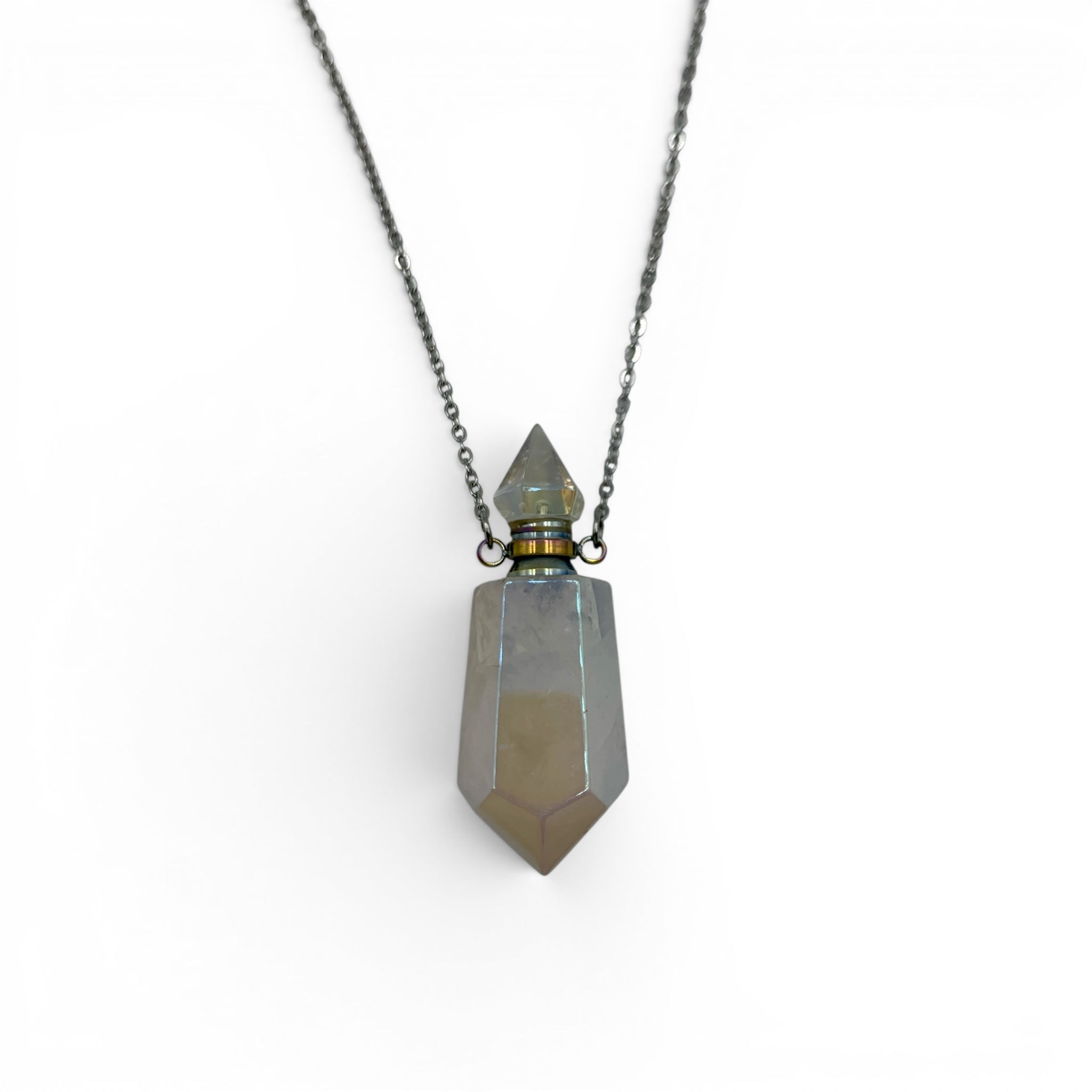 Necklace - Angel Aura Quartz Perfume Bottle