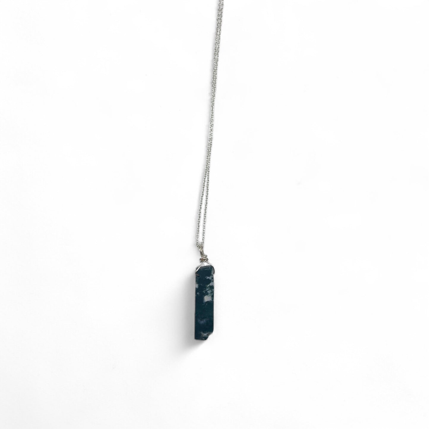 Necklace - Moss Agate $30