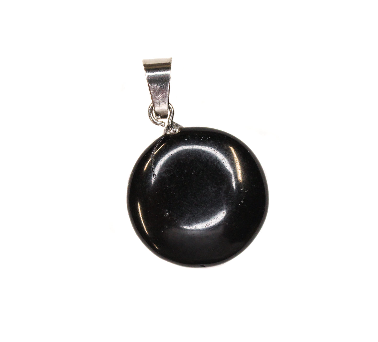 Pendant - Obsidian Circle $15