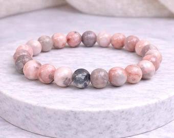 Bracelet - Pink Zebra Jasper 8mm