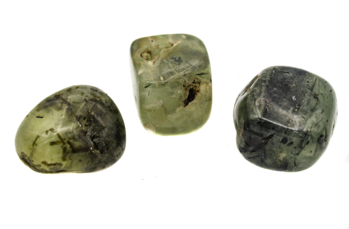 Prehnite - Epidote Tumble $8