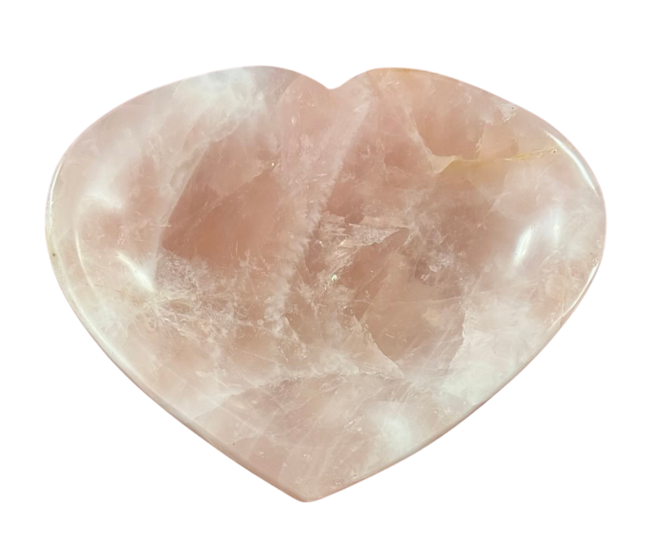 Rose Quartz Heart Bowl $425 NOW $299