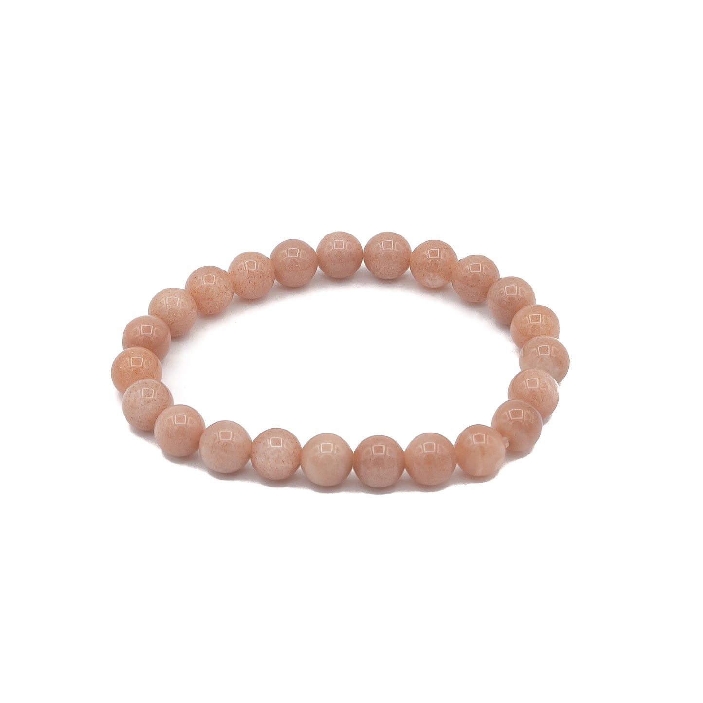 Bracelet - Moonstone Peach 8mm