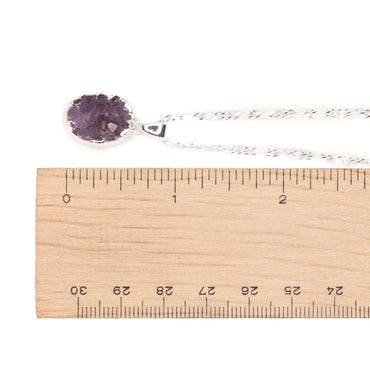 Necklace - Amethyst Cluster Pendant Small
