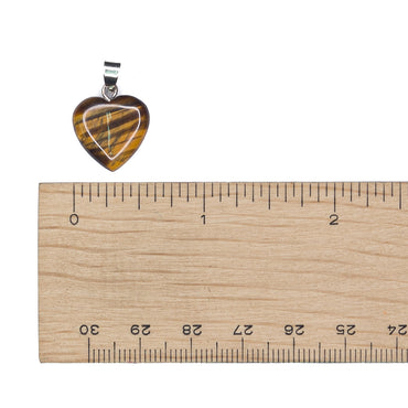 Pendant - Tiger's Eye Heart $15
