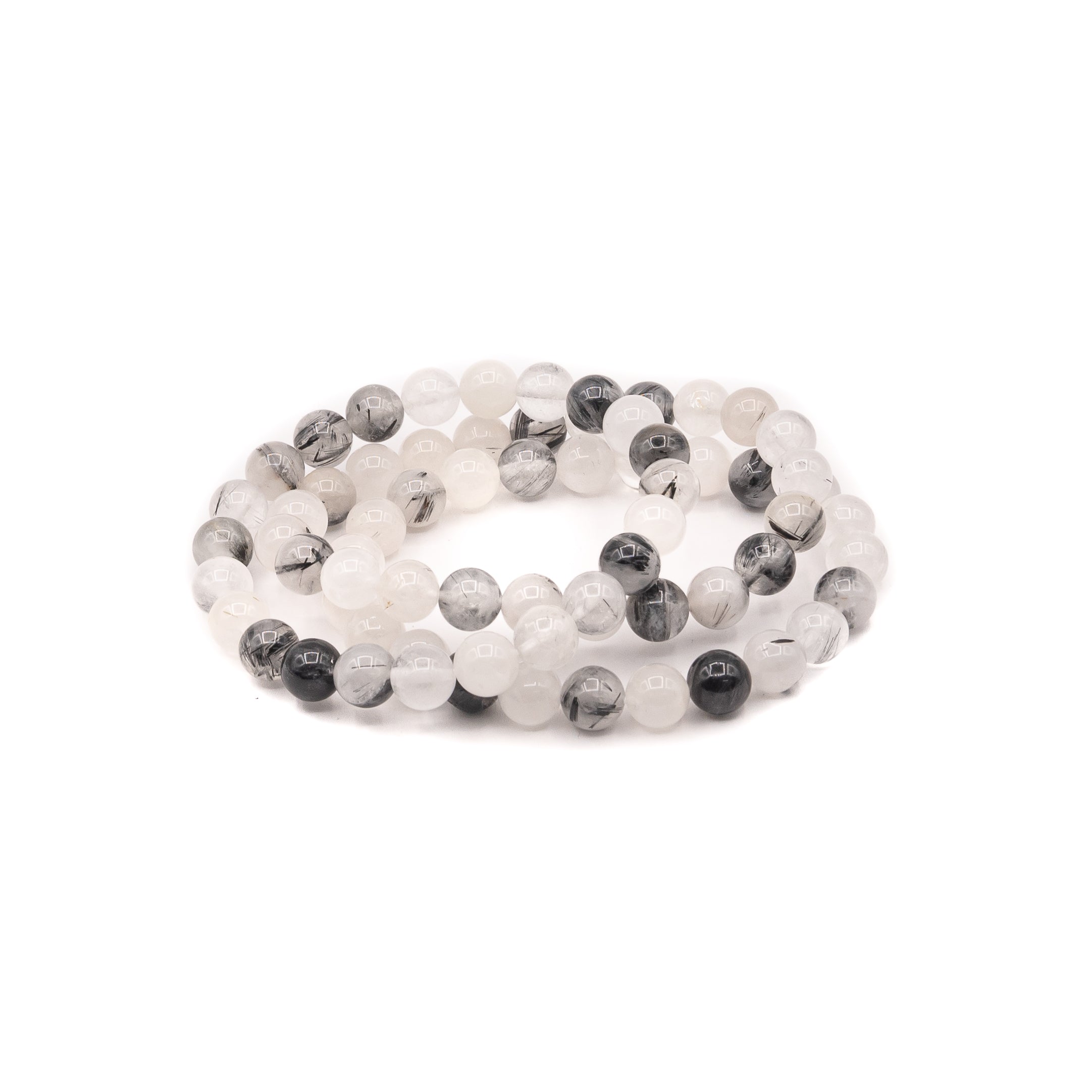 Bracelet - Quartz Tourmalated 8mm - Happy Soul Online
