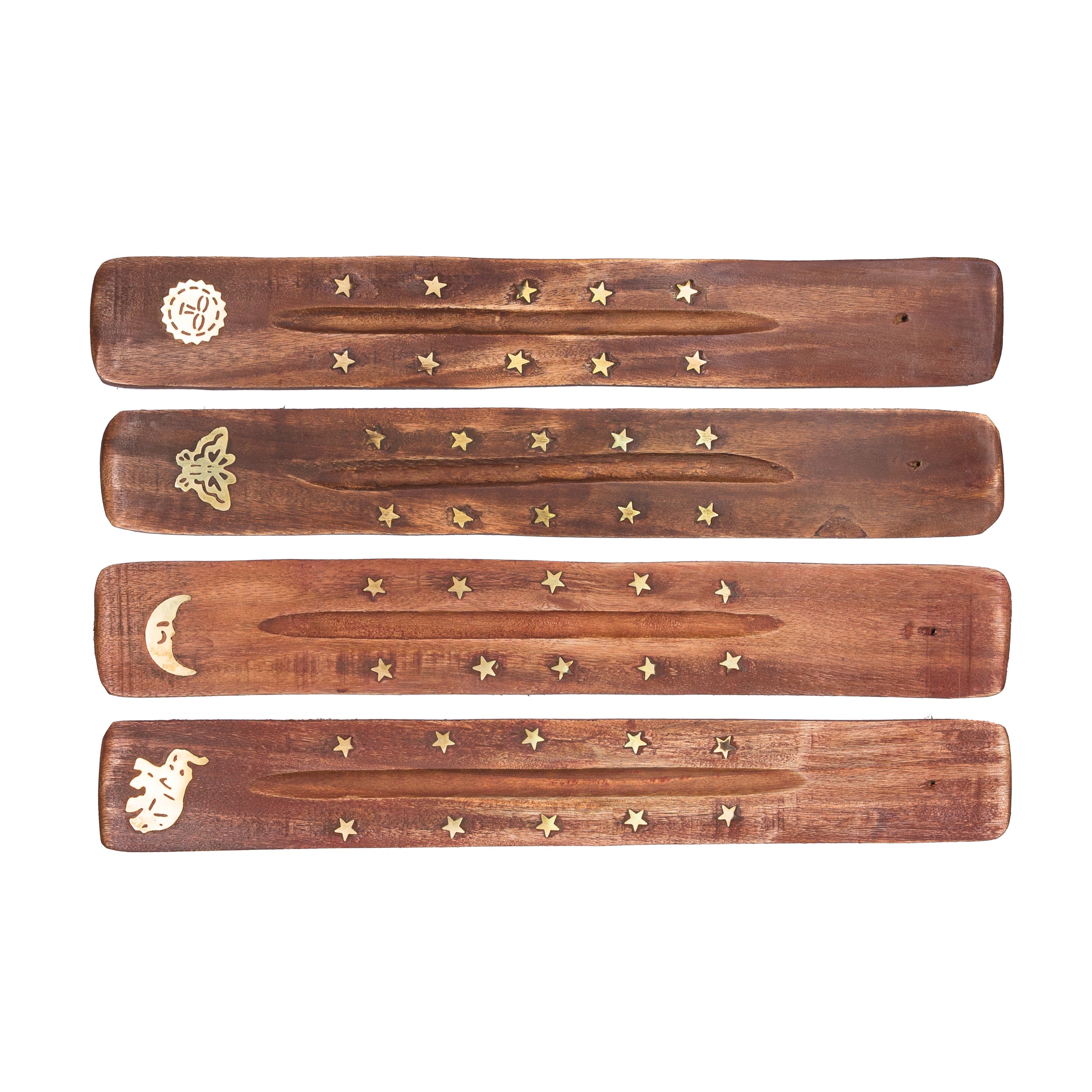 Incense Holder - Wood and Brass - Happy Soul Online