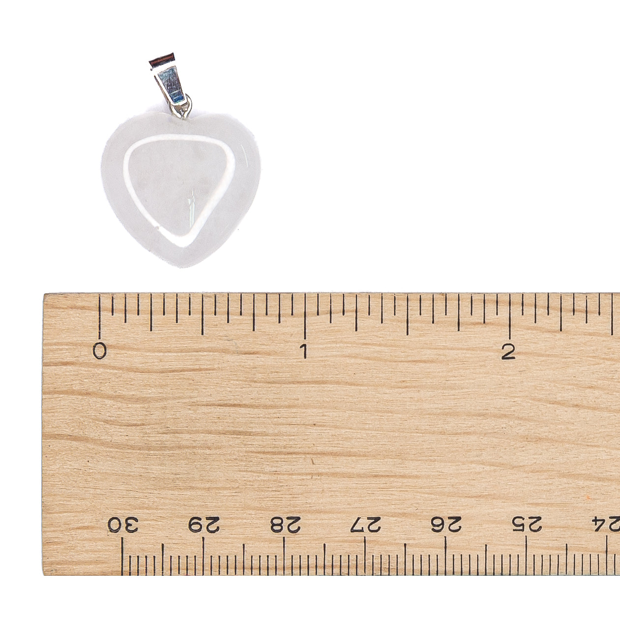 Pendant - Clear Quartz Heart $15