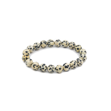 Bracelet - Jasper Dalmatian 8mm
