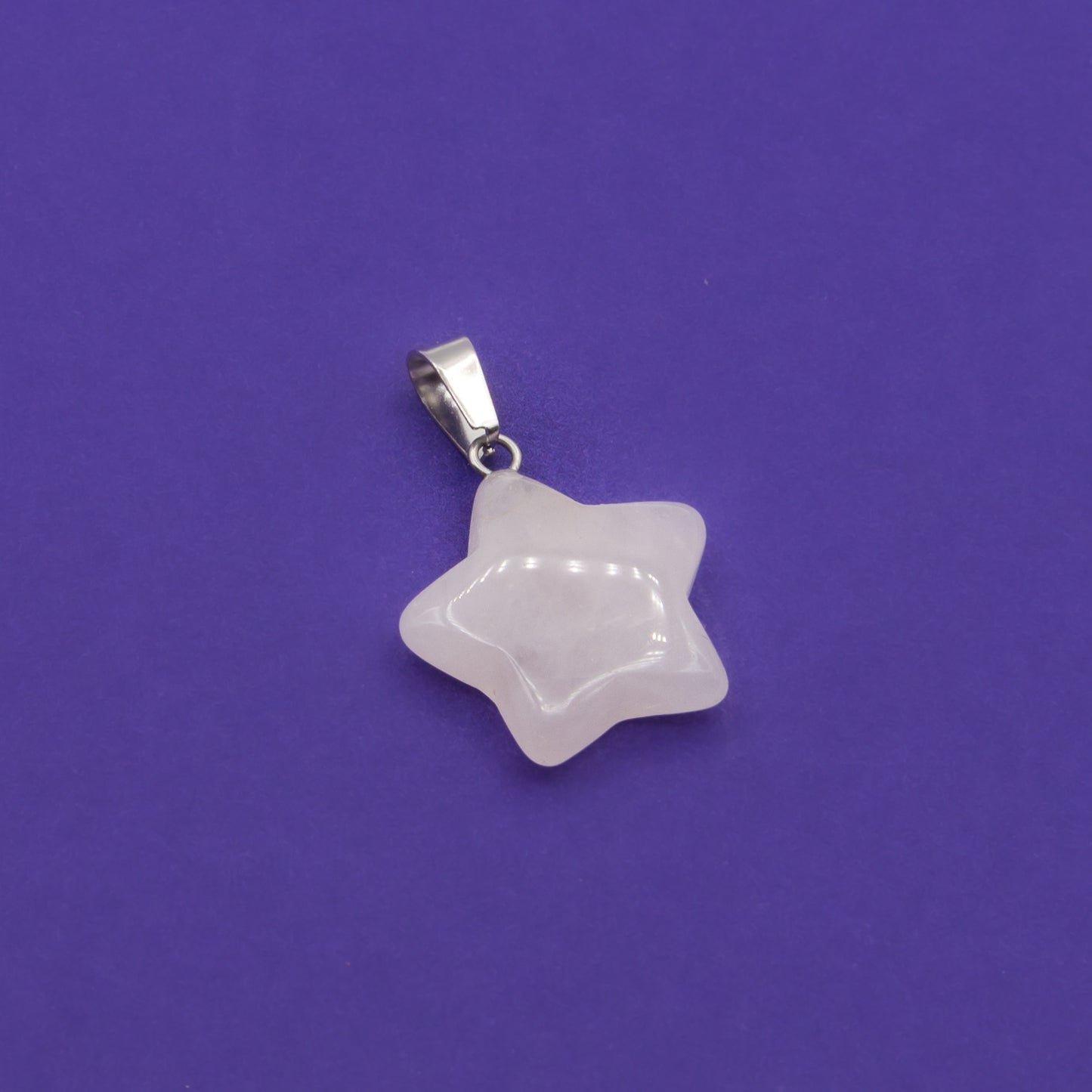 Pendant - Rose Quartz Star $15