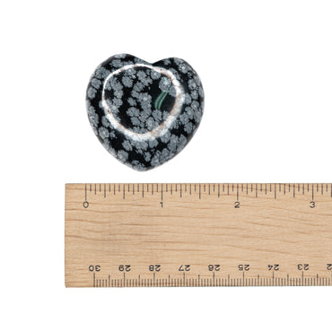 Obsidian - Snowflake Heart $45