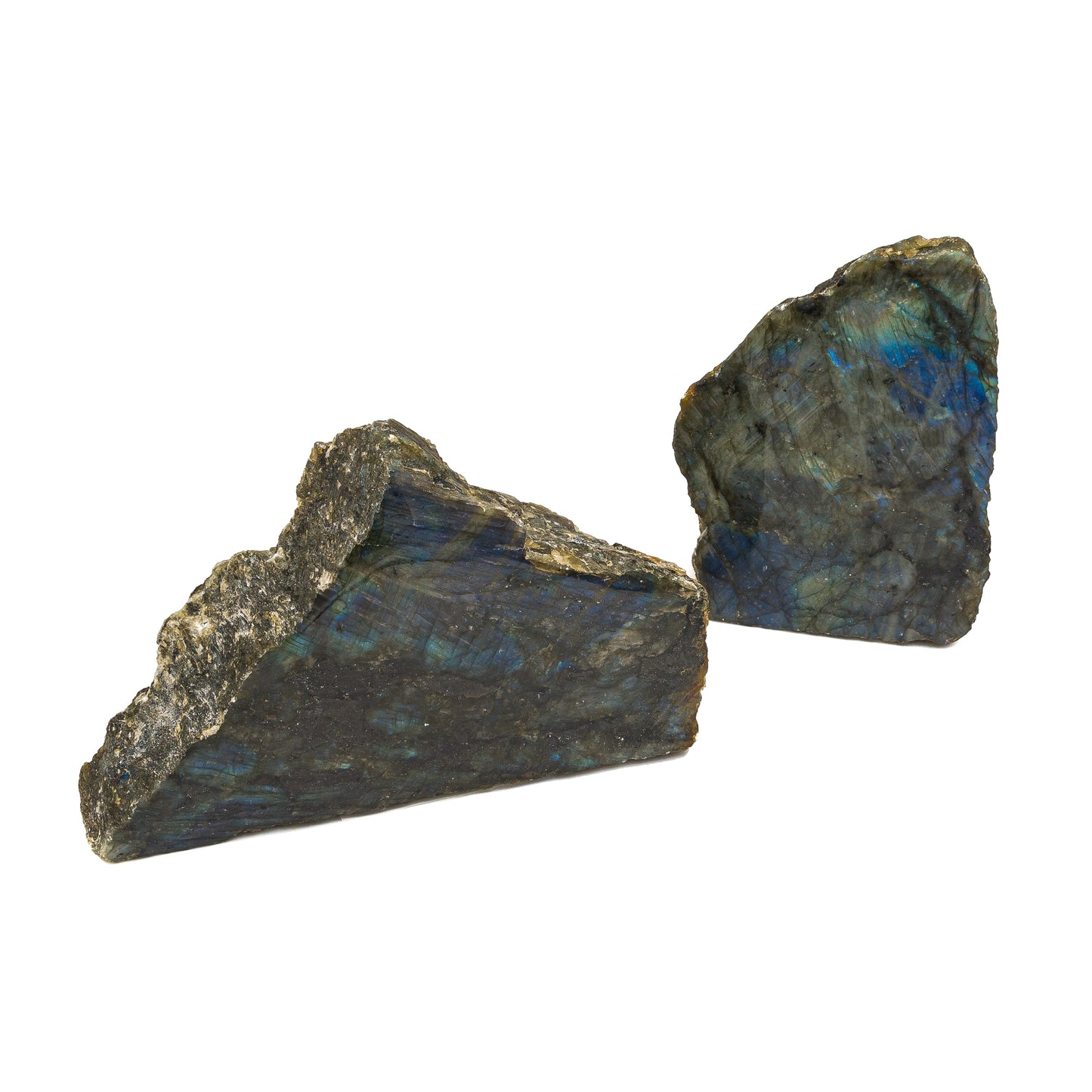 Labradorite Half-Polished Stand $100
