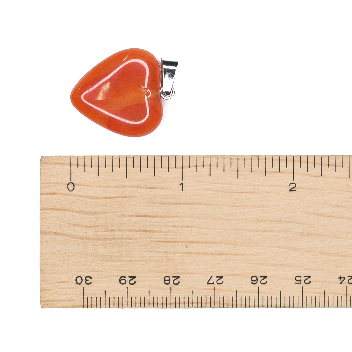 Pendant - Carnelian Heart $15