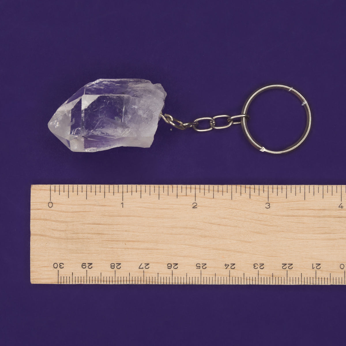Keychain - Clear Quartz Point