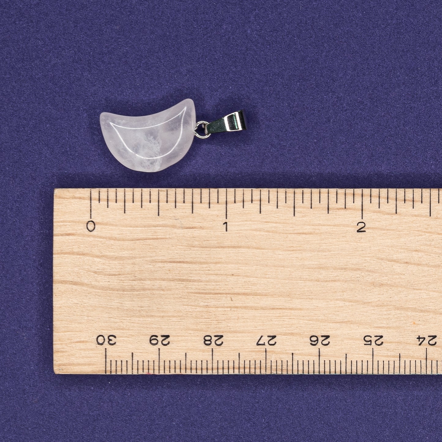 Pendant - Rose Quartz Moon $15