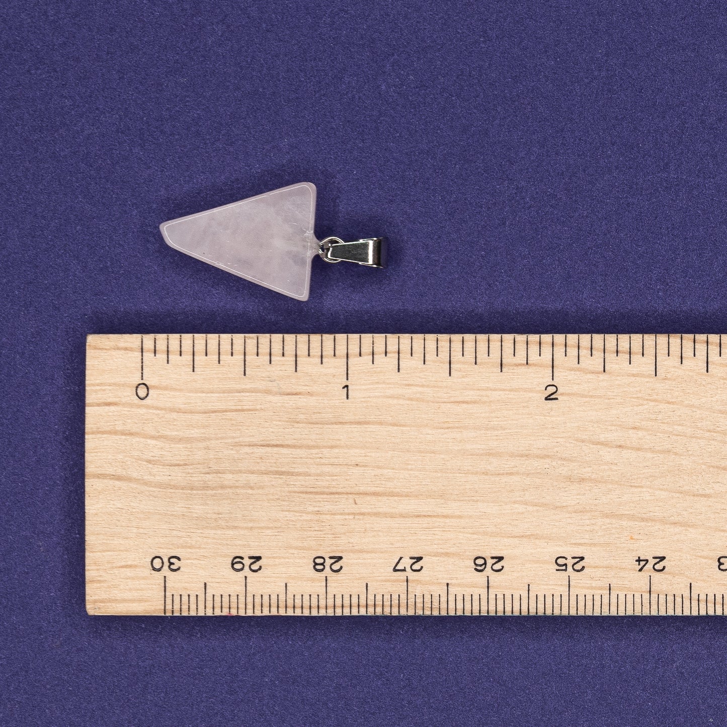 Pendant - Rose Quartz Triangle $15