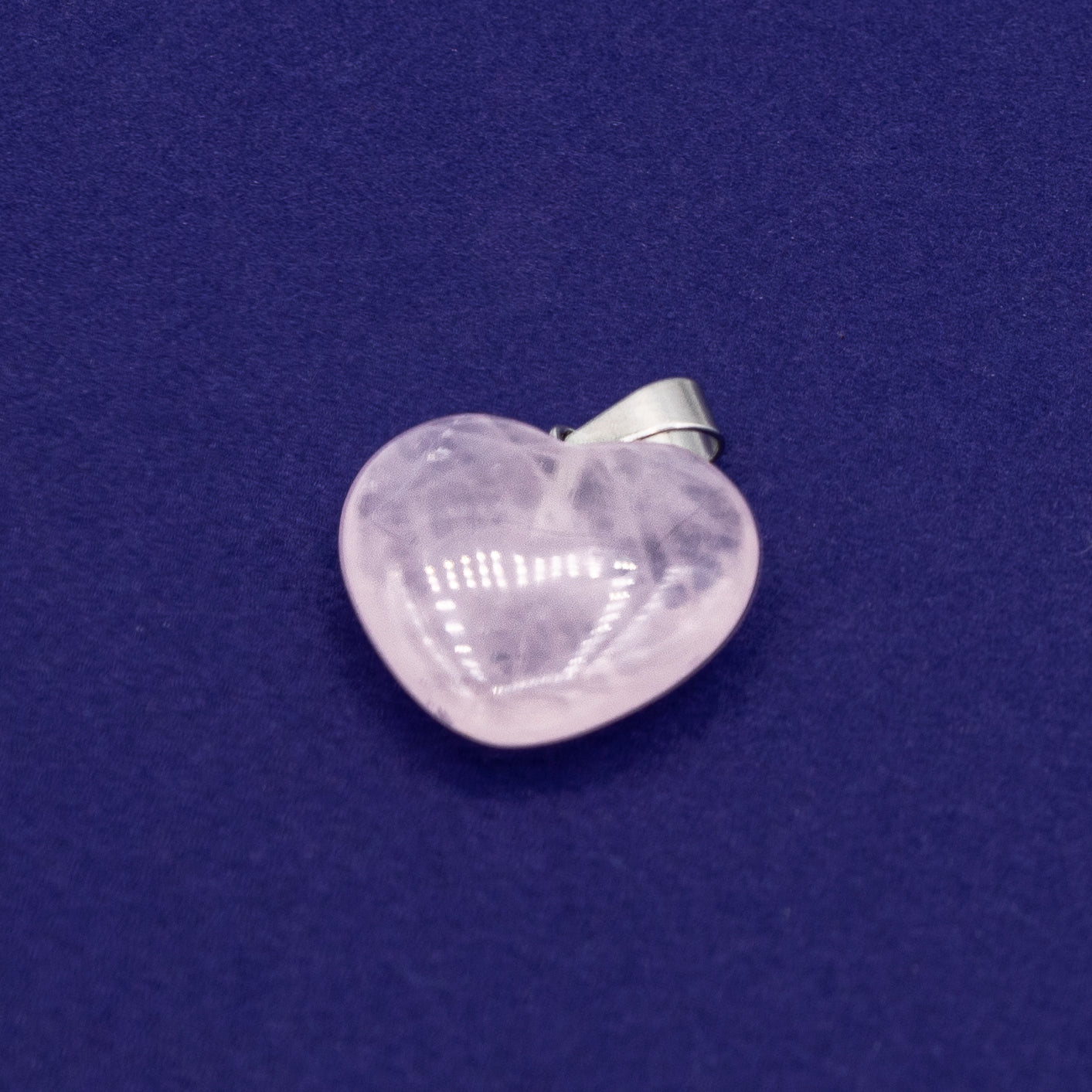 Pendant - Rose Quartz Heart $15