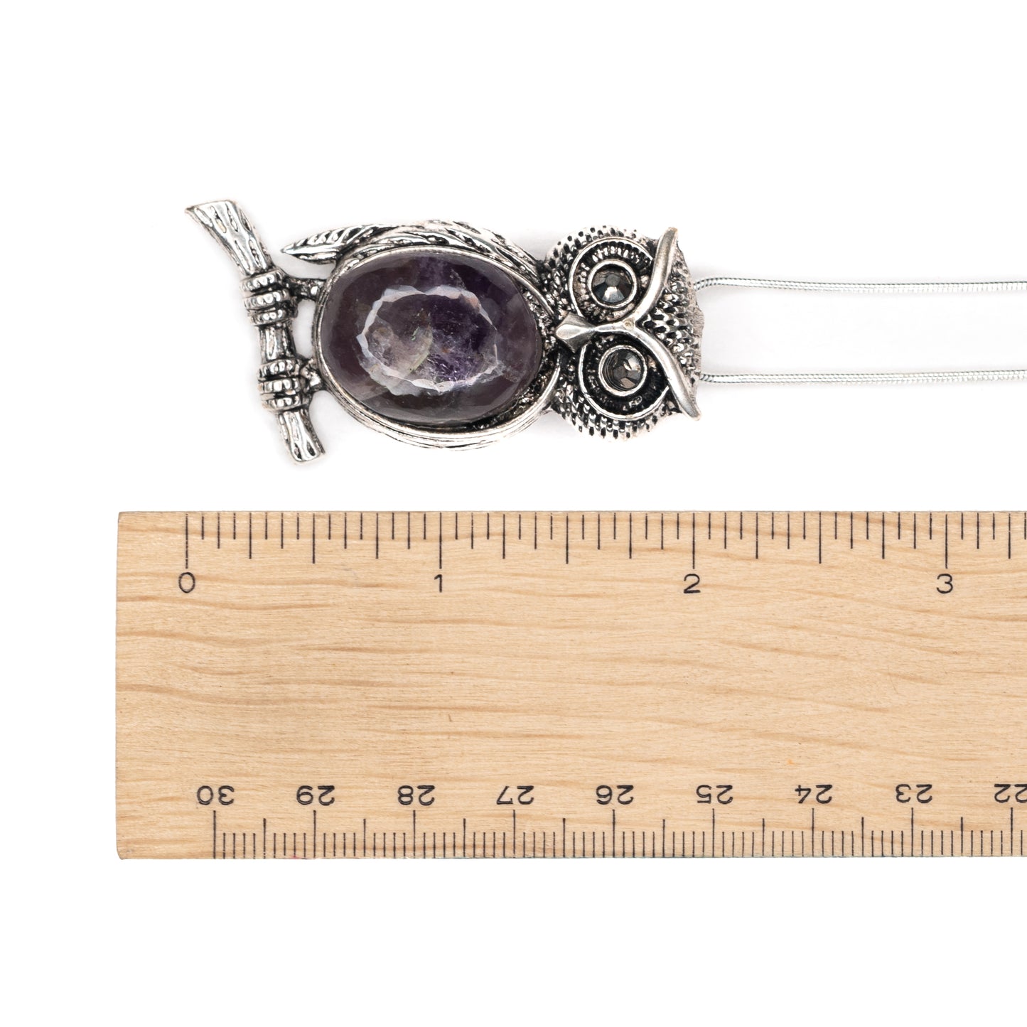 Necklace - Amethyst Owl $35