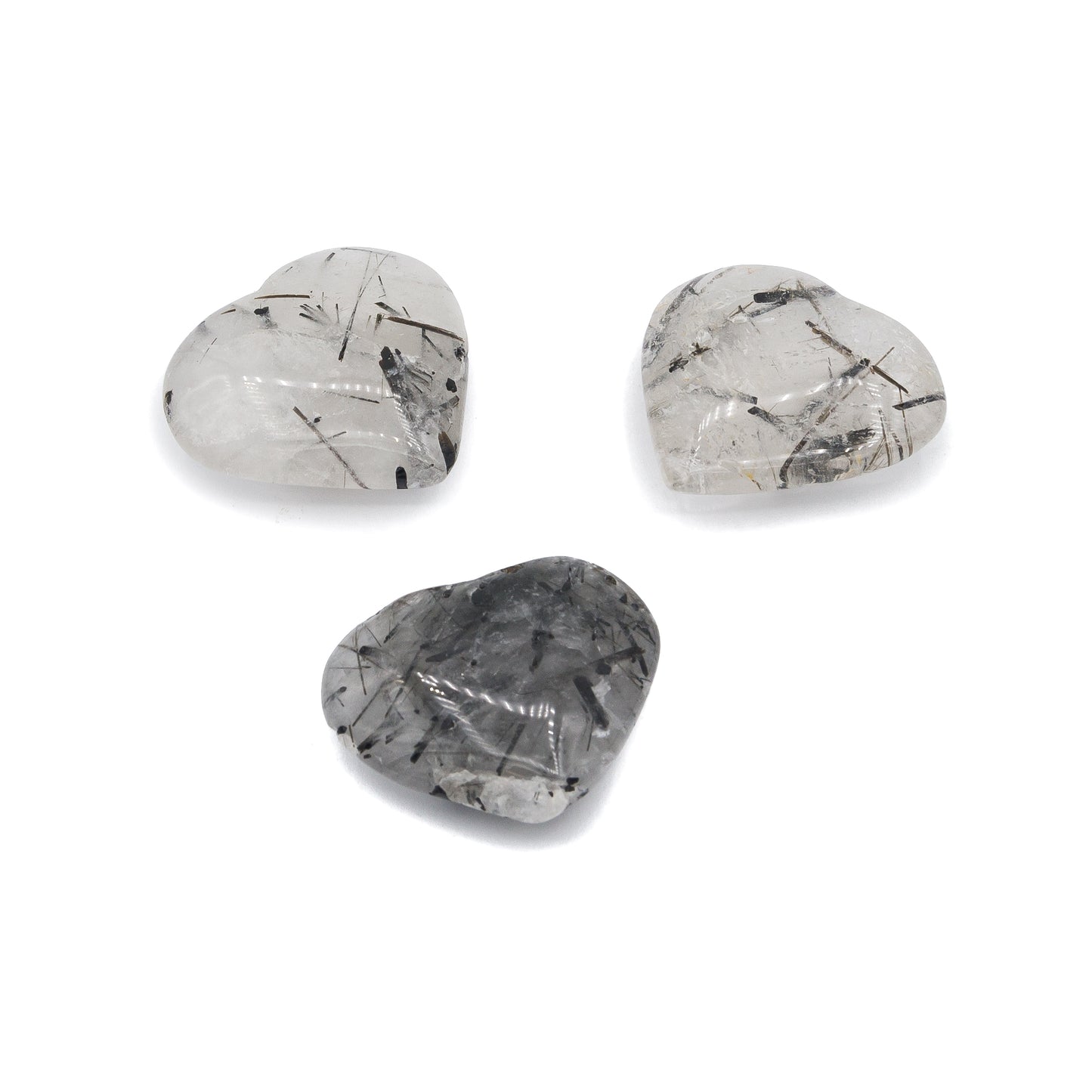 Quartz - Tourmalated Heart $35