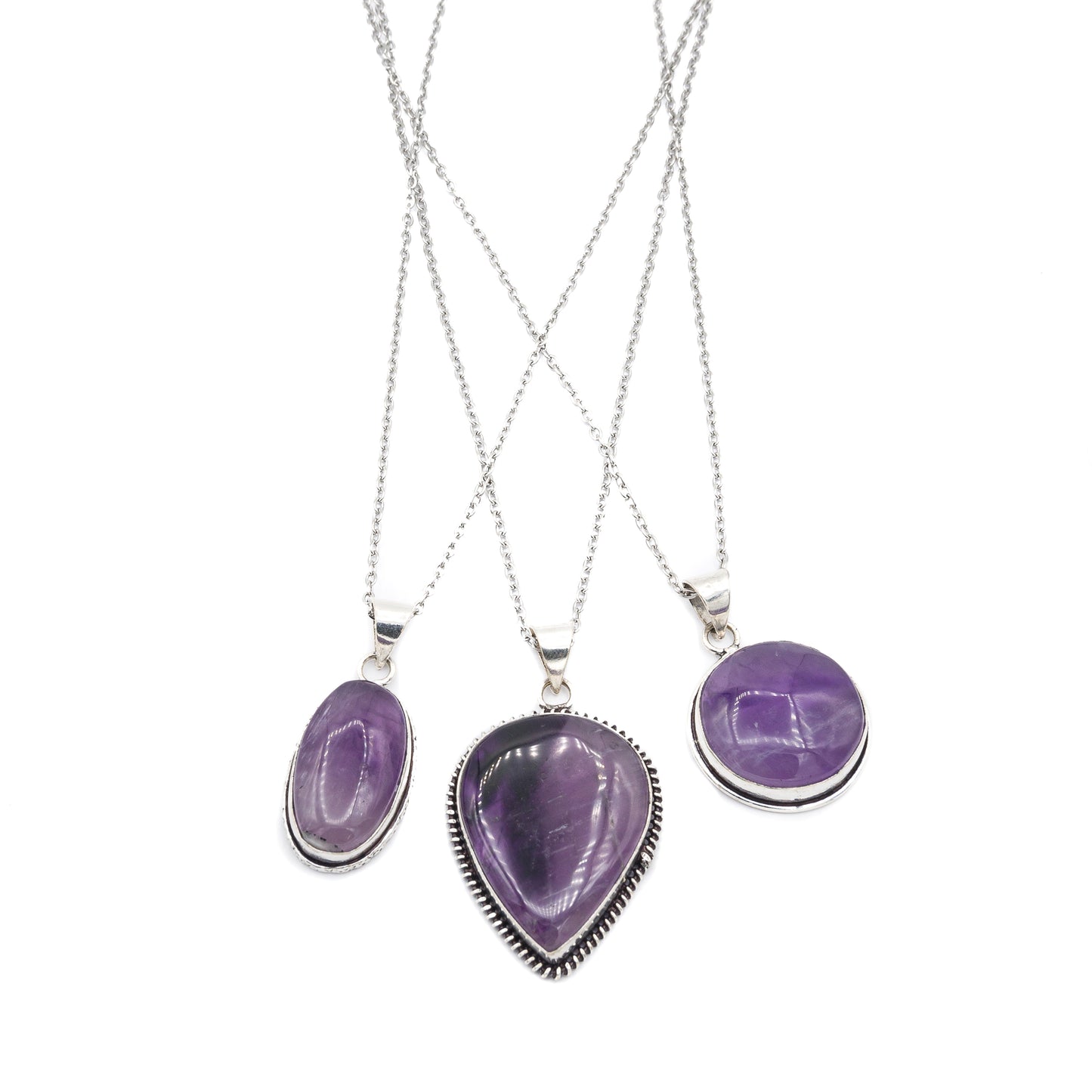 Necklace - Amethyst Assorted Shapes $30