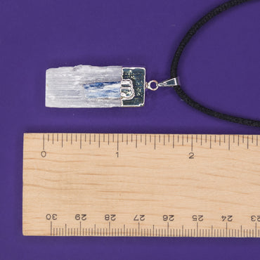 Necklace - Selenite & Kyanite Blue