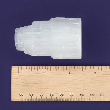 Selenite Candle Holder Tower Mini $15