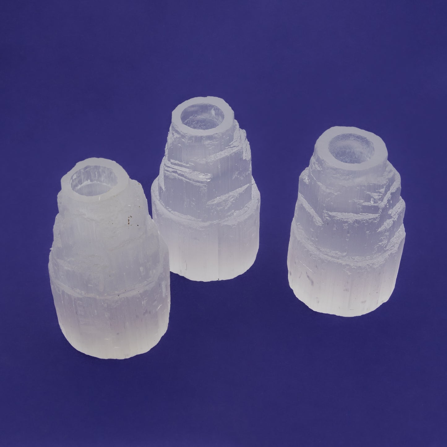 Selenite Candle Holder Tower Mini $15