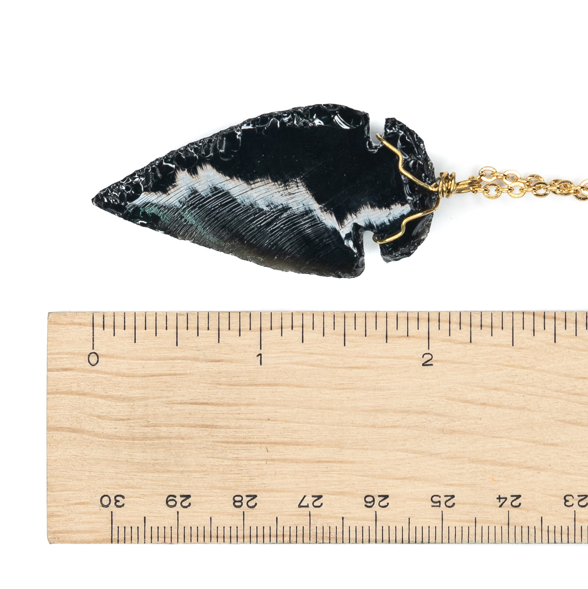 Necklace - Obsidian Arrowhead Point $30 - Happy Soul Online