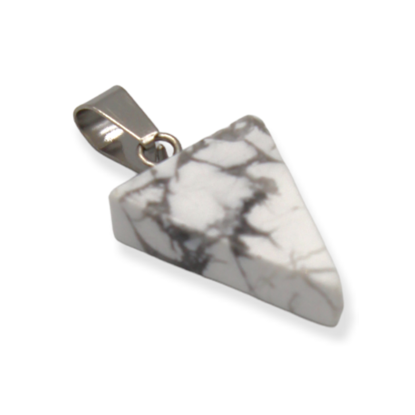Pendant - Howlite Triangle $15